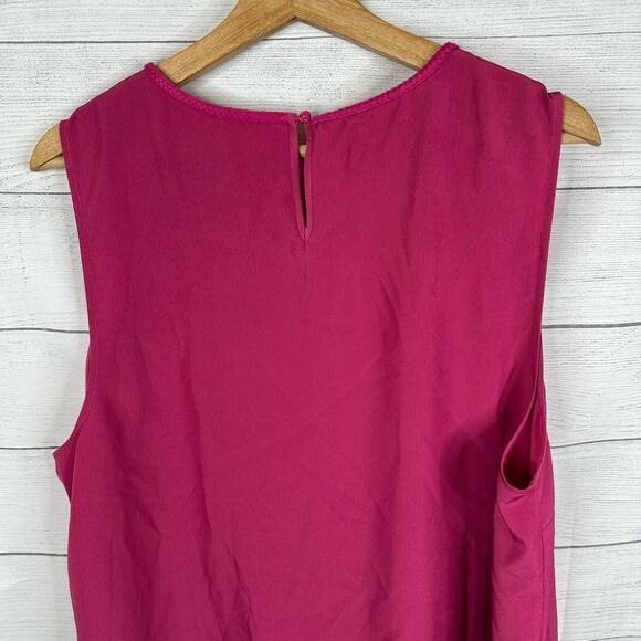 Soft Surroundings Womens size 1X Satin Tank Blouse Magenta 5DZ32 - Picture 5 of 8